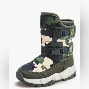 Kids Camouflage Snow Boots